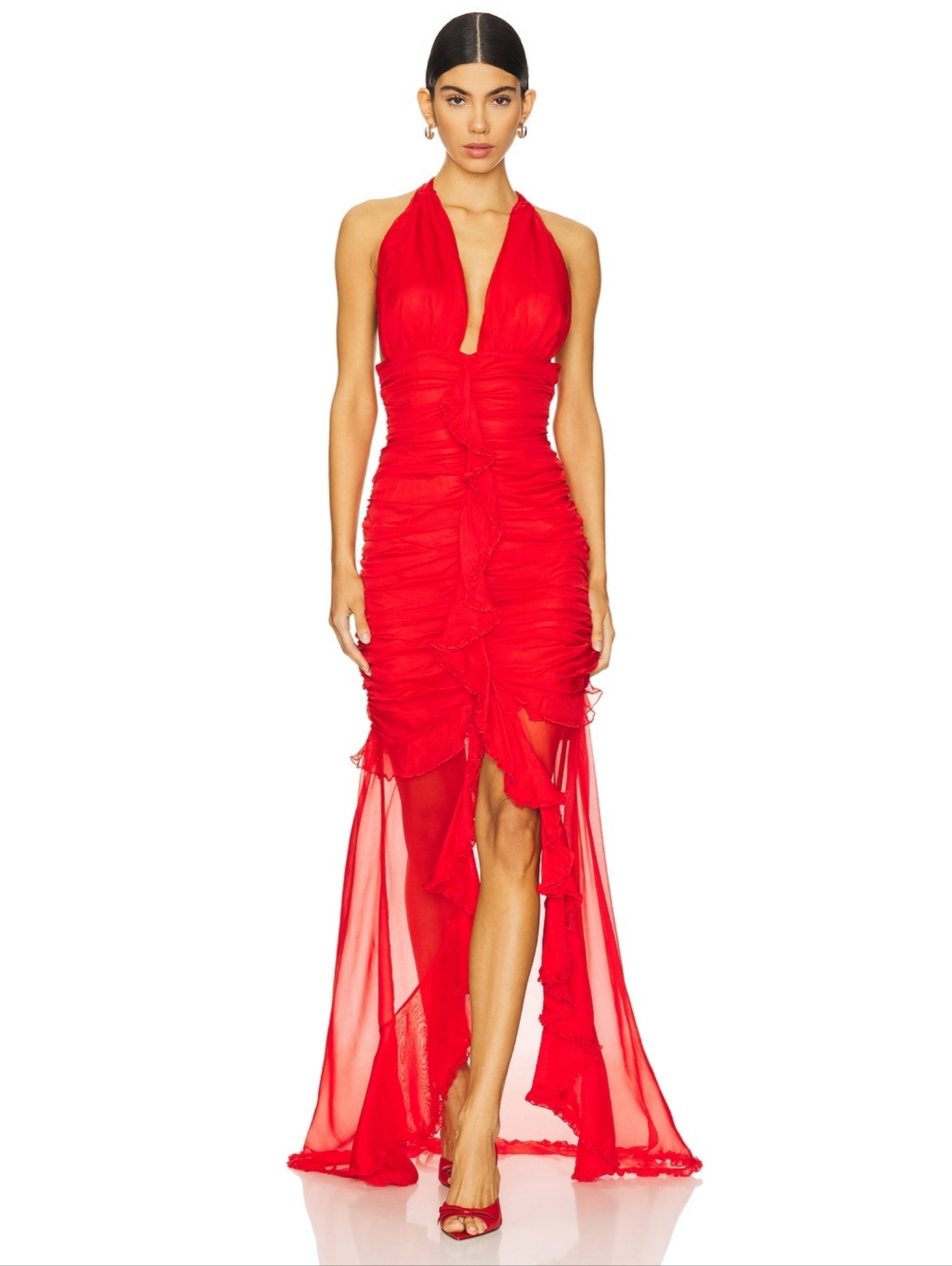 For Love & Lemons Free People Kayta Gown Red Women's Size Xl